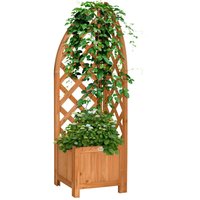Outsunny Eckbeet braun B/H/L: ca. 32x108x32 cm