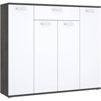 Kommode Beton dunkel Optik weiß B/H/T: ca. 139x121x35 cm