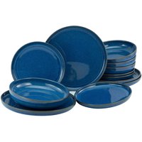 CreaTable CreaTable Tafelservice uno ATLANTICO blau Steinzeug 12 tlg.