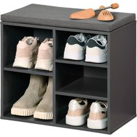 Kesper Schuhregal grau Spanplatte B/H/L: ca. 29,5x48x51,5 cm