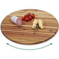 Kesper Kesper Dreh und Servierplatte natur Akazie B/H/L: ca. 40x4x40 cm