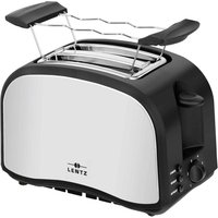 LENTZ LENTZ Toaster 74140 schwarz Edelstahloptik Kunststoff Edelstahl B/H/T: ca. 29x19,5x16,5 cm