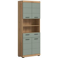 xonox.home Badhochschrank Scout Eiche Artisan Nachbildung salbei Nachbildung B/H/T: ca. 74x191x31 cm
