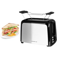 Emerio Toaster TO-123924 silber schwarz Kunststoff Edelstahl B/H/T: ca. 29,5x17,5x15,6 cm