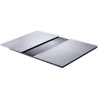 Zeller Zeller Herd-/Schneideabdeckplatten-Set Metall silber Glas B/H/L: ca. 30x0,8x52 cm
