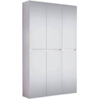 Trendteam Garderobenschrank Mirror weiß B/H/T: ca. 111x191x34 cm