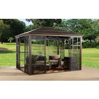 Sojag Sojag Pavillon Castel bronze Aluminium B/H/L: ca. 298x283x362 cm