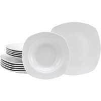 CreaTable CreaTable Tafelservice Amelie weiß Porzellan 12 tlg.