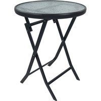 VCM VCM Gartentisch anthrazit Metall B/H/L: ca. 55x70x55 cm