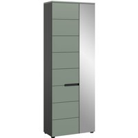 xonox.home Garderobenschrank Canu grün basaltgrau Nachbildung B/H/T: ca. 190x65x37 cm
