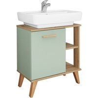 Pelipal Waschbeckenunterschrank Quickset 963 salbei Nachbildung Eiche Riviera Nachbildung B/H/T: ca. 60,5x65x33 cm