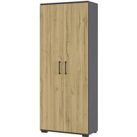 Aktenschrank 4250-564 Eiche Grand-Son Nachbildung Graphit B/H/T: ca. 80x200x40 cm