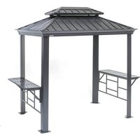 Sojag Sojag Pavillon Messina BBQ anthrazit Stahl B/H/L: ca. 292x262x179 cm