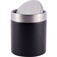Kosmetikeimer schwarz Edelstahl ca. 1,58 l