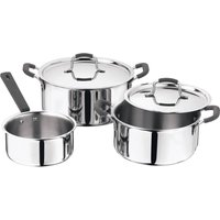 MASTERPRO MASTERPRO Topfset FOODIES COLLECTION silber Edelstahl 5 tlg.
