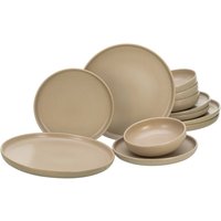 CreaTable CreaTable Tafelservice Uno sand Steinzeug 12 tlg.