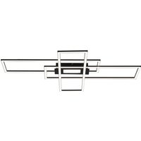 Just Light Deckenleuchte Asmin schwarz Aluminium B/H/T: ca. 99x5x69 cm