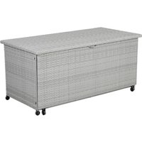 greemotion Greemotion Auflagenbox zum Ausziehen grau Stahl B/H/L: ca. 142x68x72 cm