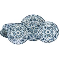 CreaTable CreaTable Tafelservice Fresco blau Steingut 12 tlg.