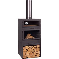 CookKing CookKing Terrassenofen Vento Plus schwarz Stahl B/H/L: ca. 50x150x50 cm