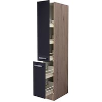Flex-Well Apothekerschrank Elva anthrazit strukturiert B/H/T: ca. 30x200x57 cm