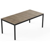 Jardin Jardin Gartentisch Porto schwarz Kunststoff B/H/L: ca. 90x75x190 cm