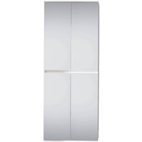 Trendteam Garderobenschrank Mirror weiß B/H/T: ca. 74x191x34 cm