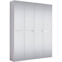 Trendteam Garderobenschrank Mirror weiß B/H/T: ca. 148x191x34 cm