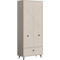 xonox.home Garderobenschrank NOTES sandbeige sandbeige matt B/H/T: ca. 80x190x35 cm