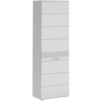 xonox.home Garderobenschrank LINUS weiß weiß Hochglanz B/H/T: ca. 55x190x37 cm