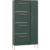 Möbelpartner Schuhschrank Kent waldgrün B/H/T: ca. 88,4x174,2x30 cm