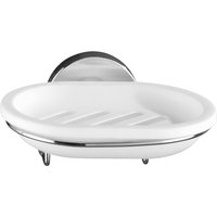 Wenko Wand-Seifenschale Chrom Stahl B/H/L: ca. 13x6x12 cm