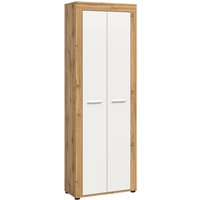 xonox.home Garderobenschrank JAM Eiche Wotan Nachbildung weiß B/H/T: ca. 64x191x35 cm