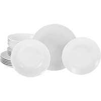 CreaTable CreaTable Tafelservice Luna weiß Porzellan 18 tlg.