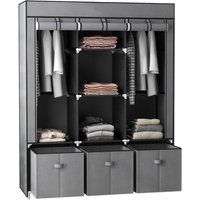 HOMCOM HOMCOM Kleiderschrank dunkelgrau Polypropylen B/H/L: ca. 43x125x162,5 cm