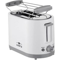 LENTZ LENTZ Toaster 74273 weiß hellgrau Kunststoff Metall
