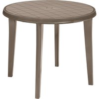 Jardin Jardin Gartentisch Lisa Cappuccino Kunststoff B/H/L: ca. 90x5,6x90 cm