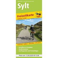 Freizeitkarte Sylt: mit detailierten Ortsplänen, Straßennamen, Ausflugszielen und Freizeittipps, wetterfest, reißfest, abwischbar, GPS-genau. 1:35000