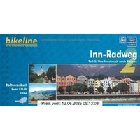 Bikeline Radtourenbuch, Inn-Radweg Teil 2: Von Innsbruck nach Passau, 1:50 000; wetterfest/reißfest; GPS-Tracks-Download