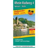 Radwanderkarte Rhein-Radweg 4, Speyer - Köln: Mit Ausflugszielen, Einkehr- & Freizeittipps, wetterfest, reißfest, abwischbar, GPS-genau. 1:50000: mit ... reissfest, abwischbar, GPS-genau. 1:50000
