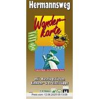 Wanderkarte Hermannsweg: Wanderkarte Hermannsweg: Mit Ausflugszielen, Einkehr- und Freizeittipps, reissfest, wetterfest, GPS-genau