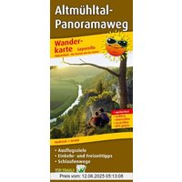 Wanderkarte Altmühltal-Panoramaweg: mit Ausflugszielen, Einkehr- & Freizeittipps und Schlaufenwegen, wetterfest, reissfest, abwischbar, GPS-genau. 1:50000