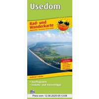 Rad- und Wanderkarte Usedom: mit Ausflugszielen, Einkehr- & Freizeittipps, wetterfest, reissfest, abwischbar, GPS-genau. 1:60000