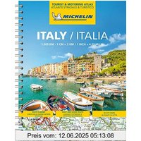 Michelin Straßenatlas Italien mit Spiralbindung: Maßstab 1:3.000.000; Auflage 2022 (MICHELIN Atlanten)