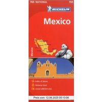 Michelin Mexiko: Straßen- und Tourismuskarte 1:1.250.000 (MICHELIN Nationalkarten)