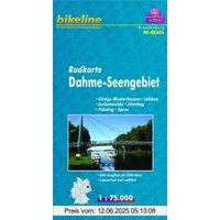 Bikeline Radkarte Dahme-Seengebiet 1 : 75 000, wasserfest und reißfest, GPS-tauglich mit UTM-Netz