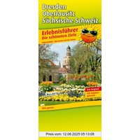 Dresden, Oberlausitz, Sächsische Schweiz: Mit Ausflugszielen, Einkehr- & Freizeittipps, GPS-genau. 1:180000