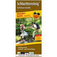 Wanderkarte Leporello Schluchtensteig Schwarzwald: mit Ausflugszielen, Einkehr- & Freizeittipps, wetterfest, reißfest, abwischbar, GPS-genau. 1:25000: ... wetterfest, reissfest, abwischbar, GPS-genau