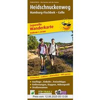 Wanderkarte Heidschnuckenweg, Hamburg-Fischbek - Celle: Mit Streckenbeschreibung, Entfernungen und Höhenprofil, wetterfest, reißfest, abwischbar, GPS-genau. 1:35000