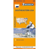 USA SOUTHEAST 11584 CARTE ' REGIONAL ' MICHELIN KAART